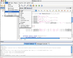 NetBeans screen shot