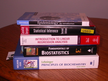 school books for my first semester of grad school